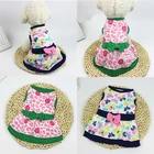 Жилет для щенка, юбка, костюм Чихуахуа для маленьких собак, модная удобная юбка с цветочным принтом, платья для собак, одежда для собак