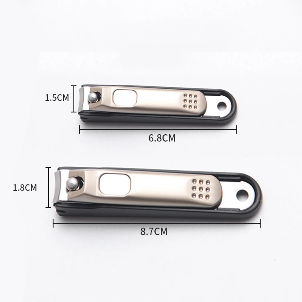 Портативные Нескользящие кусачки для ногтей из нержавеющей стали против брызг