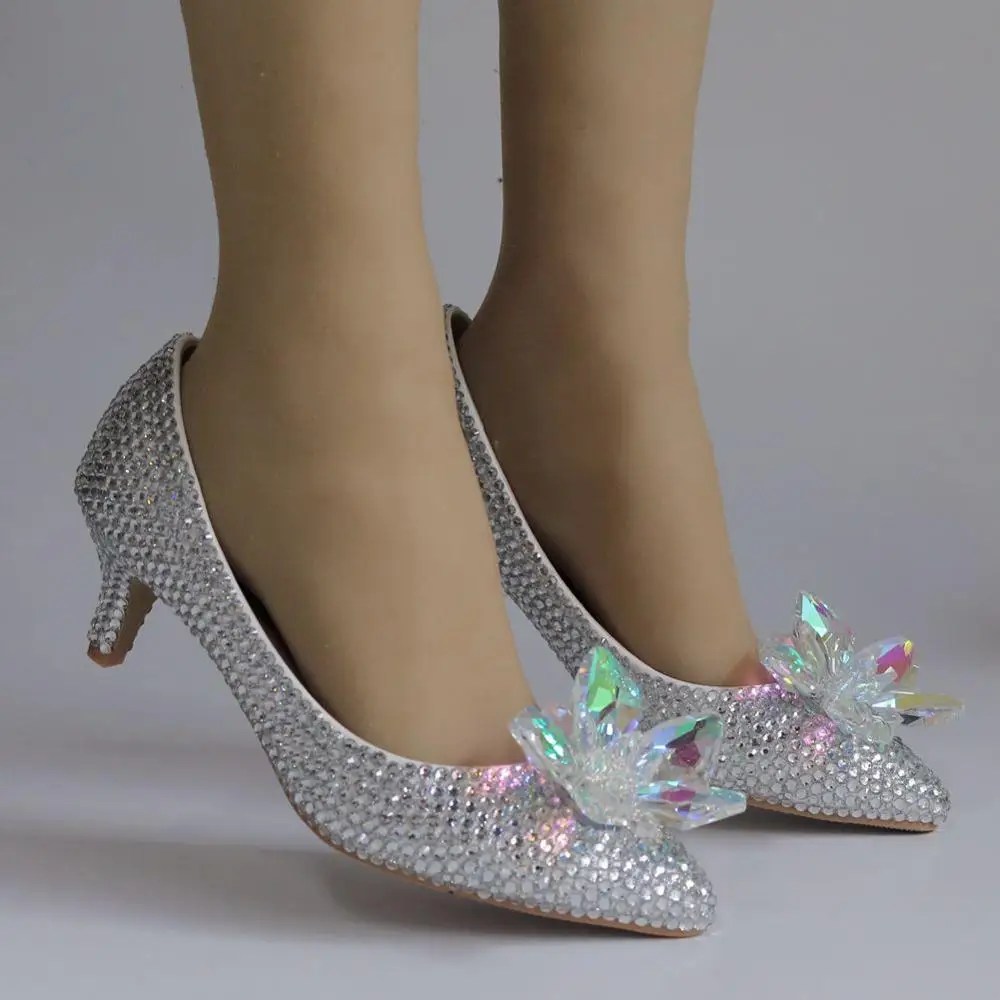 Свадебная обувь с кристаллами королевы женские летние туфли лодочки для невесты