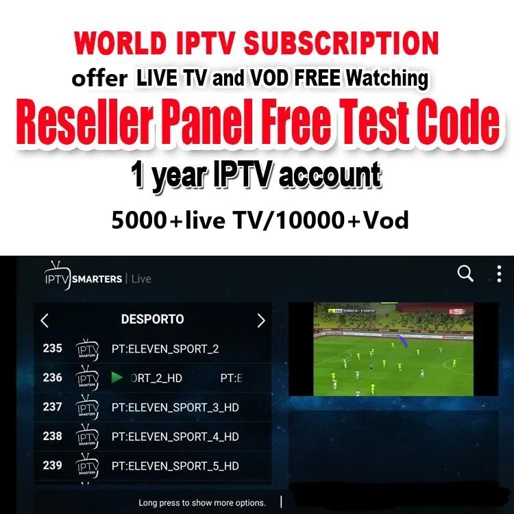 Ip ТВ аккаунт для Android tv Box 4K с abonnement IP tv подписка Франция Португалия арабский, английский IT