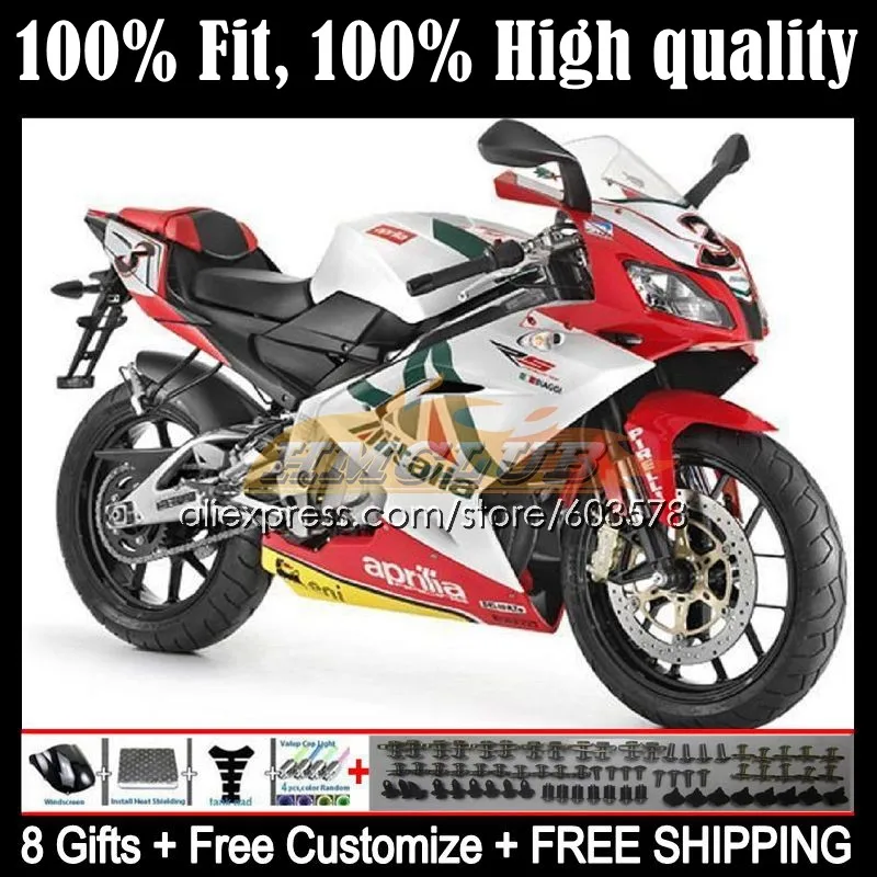 

Injection For Aprilia RS-125 RS 125 RS4 54CL.59 RSV125 2006 2007 2008 2009 2010 2011 RS125 06 07 08 09 11 Fairings white green