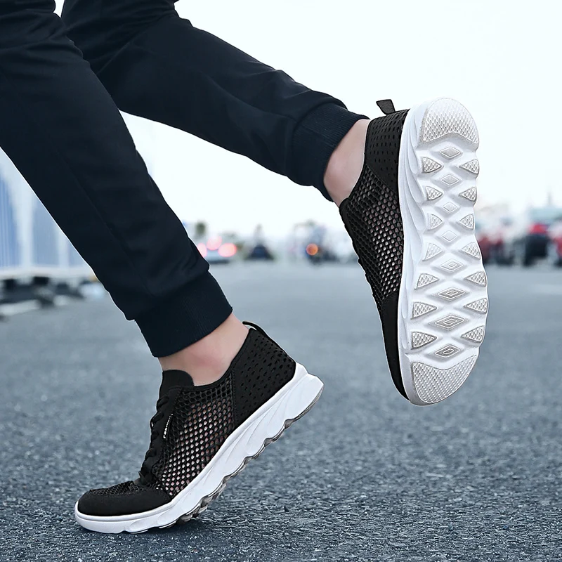 High Quality Men Tennis Shoes Trainer Breathable Men Sneakers Lightweight Non-slip Male Shoes Black gray Zapatillas Hombre