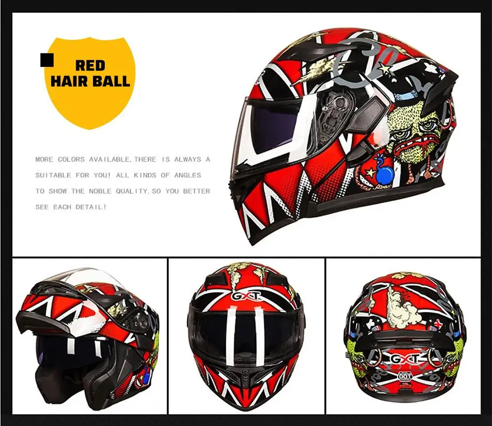 HiMISS двойные линзы мотоциклетные шлемы полулицевые ABS мотоциклетный шлем |