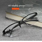 2021 деловые офисные очки для чтения для мужчин женщин мужчин квадратная полуоправа многофокальные прогрессивные очки для чтения очки для дальнозоркости