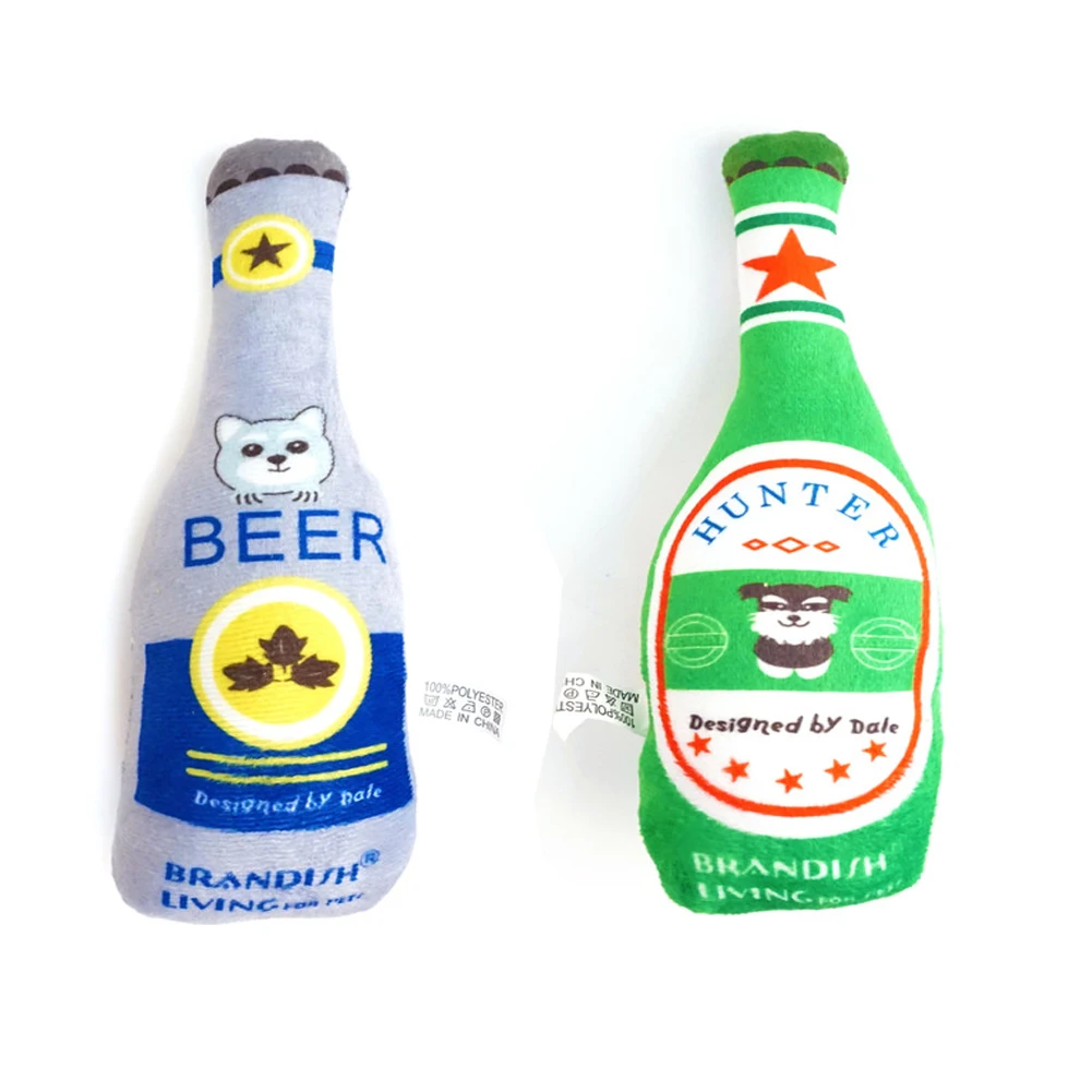 Пивная бутылка в форме собаки игрушки для домашних животных обучение животным