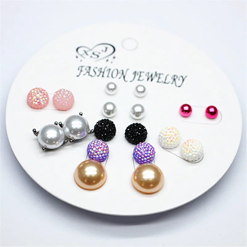 Новые Модные женские ювелирные изделия оптовая продажа жемчужные/розовые серьги