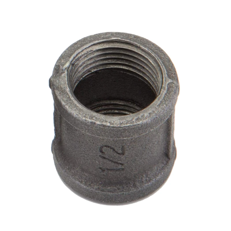 Черный ковкий чугунный фитинг для трубы соединительная муфта 10 упаковок 1/2 дюйма