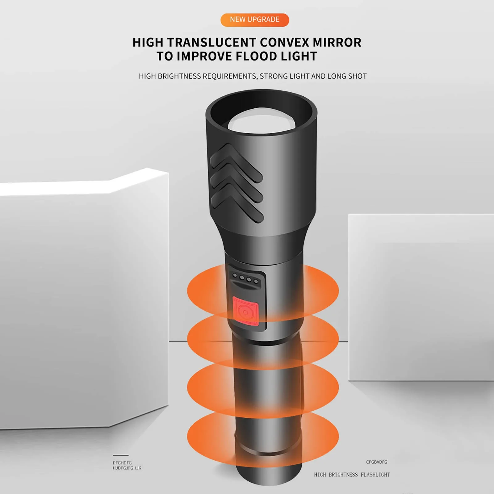 

XHP50 Flashlight Waterproof Lamp Ultra Bright Lantern Camping Zoomable 1000 Lumens Rechargeable USB Torch Super Bright Light