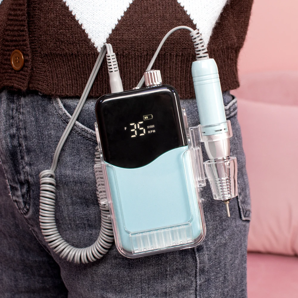 Профессиональная портативная настольная беспроводная пилка для маникюра и