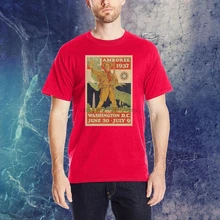 Мужская Винтажная футболка с коротким рукавом изображением