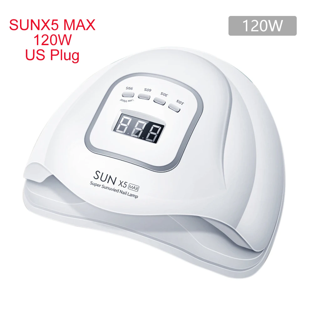 SUNX5 MAX (US Plug) SUNX5 Plus сушка светодиодная УФ-лампа для ногтей с 36 светодиодный s 72 Вт Сушилка для ногтей для всех гелей лак солнцезащитный светильник лампа маникюр умный ЖК-дисплей - Цвет: SUNX5 MAX (US Plug)