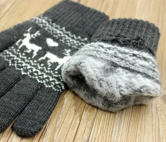 5 цветов Рождественский дизайн олень разноцветные перчатки для мужчин и женщин