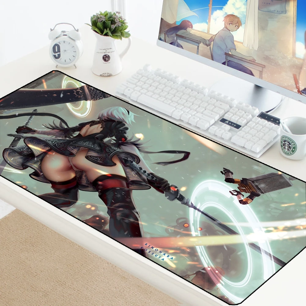 NieR Automata сексуальная девушка игровой коврик для мыши коврики стола резиновая