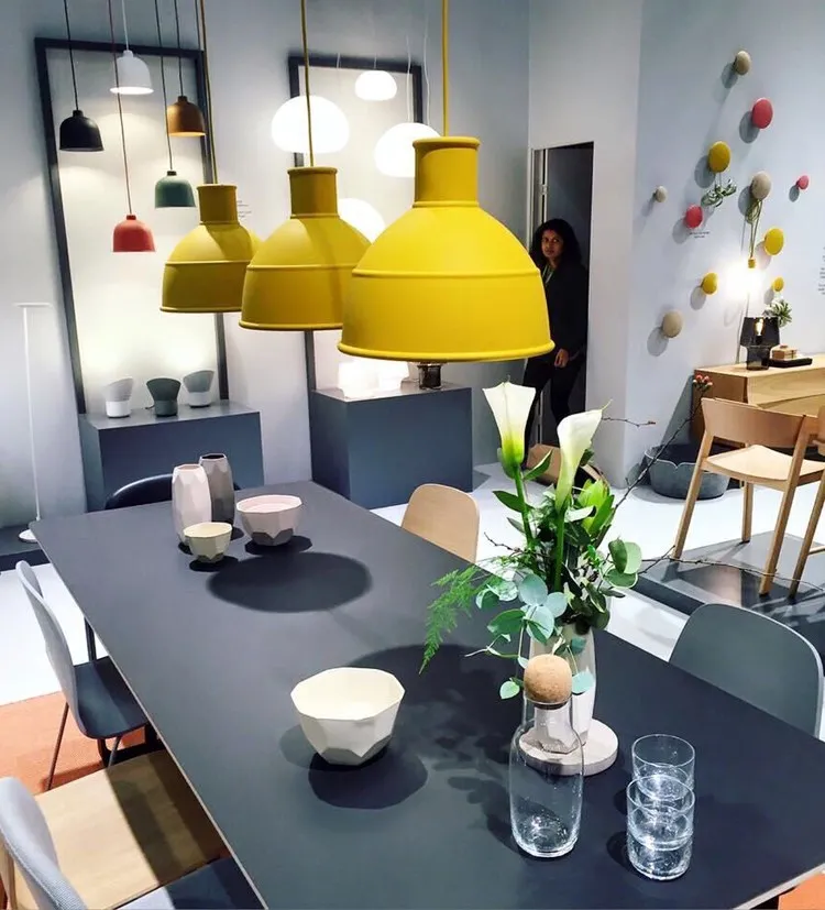 Скандинавский минималистичный алюминиевый подвесной светильник для гостиной