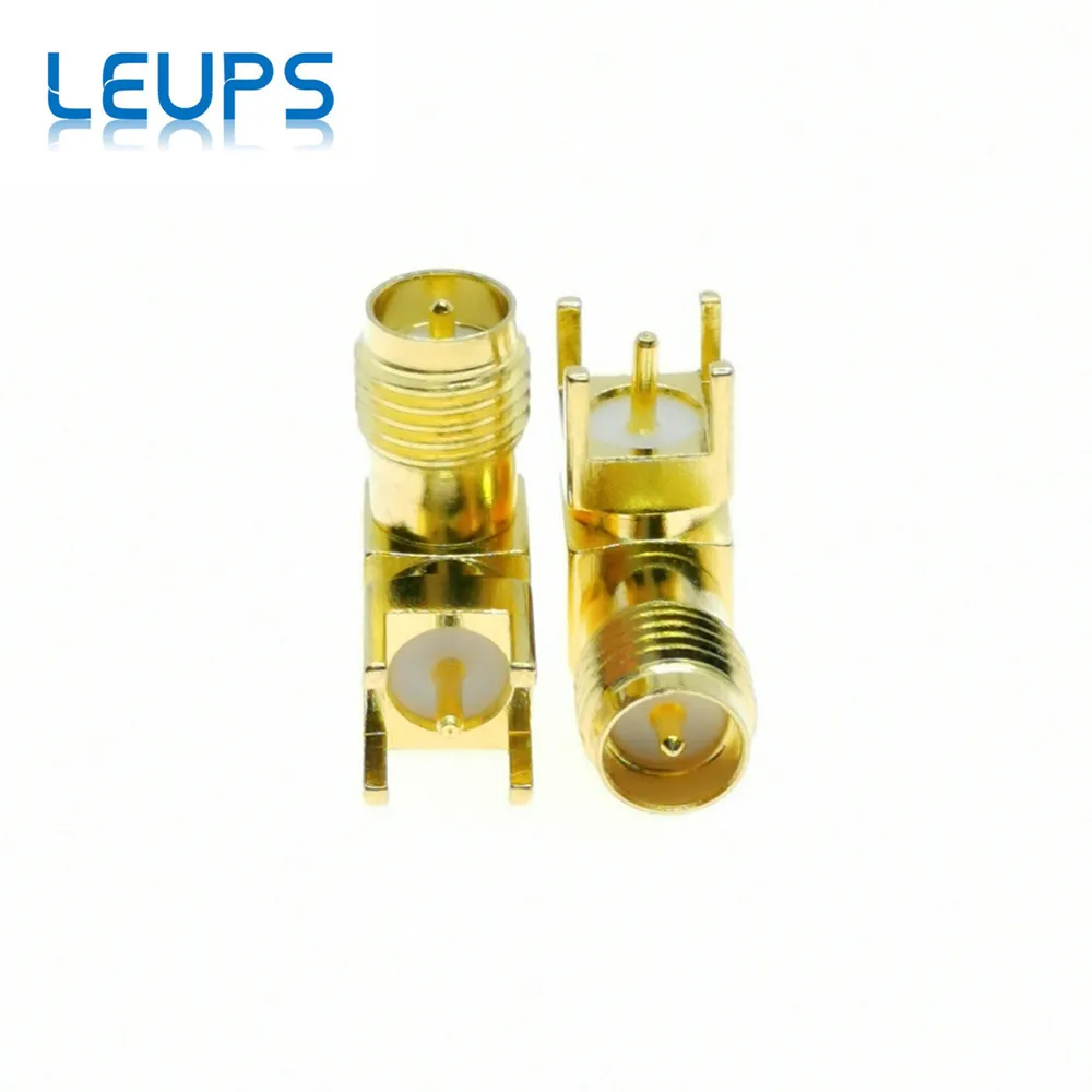 500 шт. RP-SMA гнездо (штырь) вилка Центр правый угол крепление на печатную плату