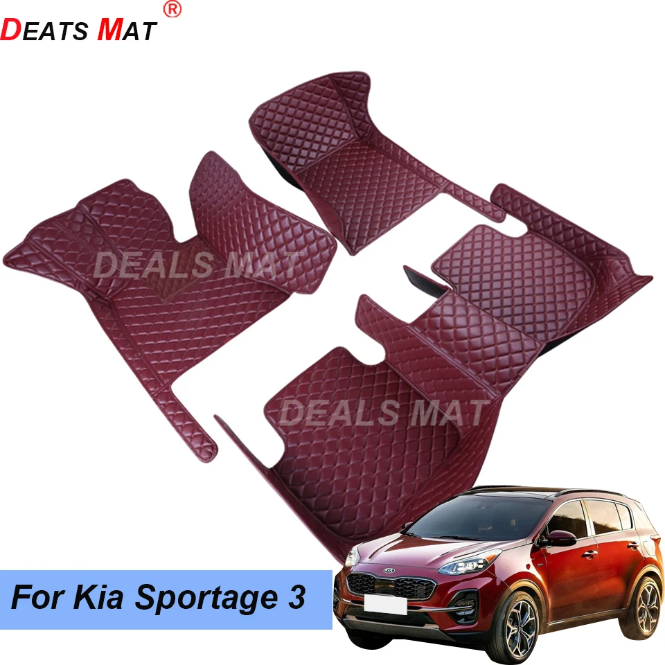 100% подходит автомобильные коврики с карманами напольный коврик для Kia Sportage 3 2011 2012