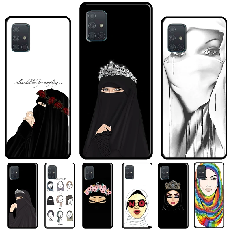 Мусульманский хиджаб чехол для Samsung A54 A34 A14 A24 A12 A22 A32 A42 A52 A51 A71 A50 A70 A13 A23 A33 A53 - купить