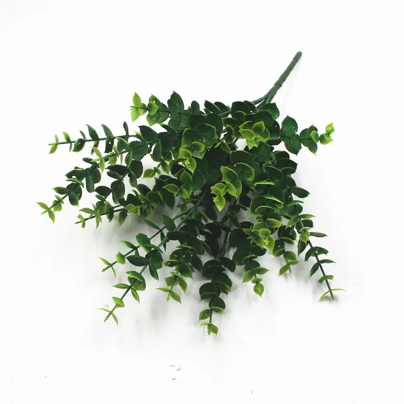 

2 Pcs Artificial Eucalyptus Bushes Stem Plant Faux Greenery for Home Office Bathroom Decor Fake Plants Tropical Decoration
