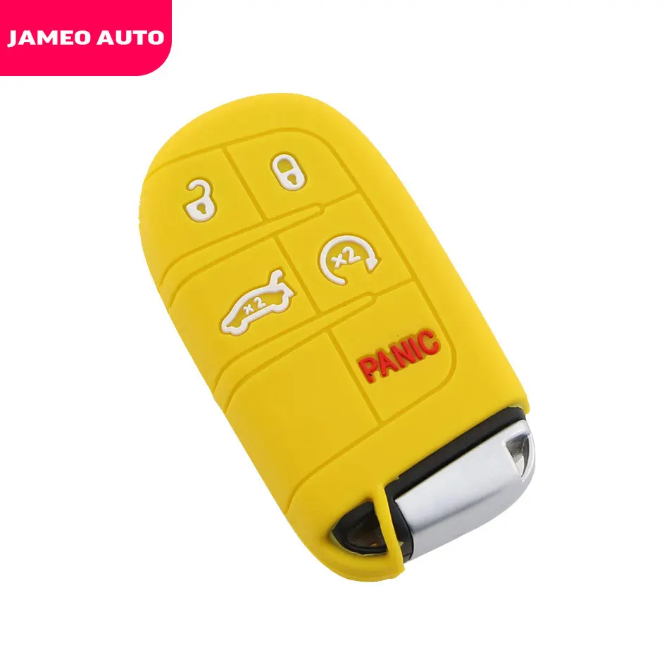 Jameo авто для стайлинга автомобилей силиконовые ключи чехол Dodge Jeep Journey Chrysler 300 Grand