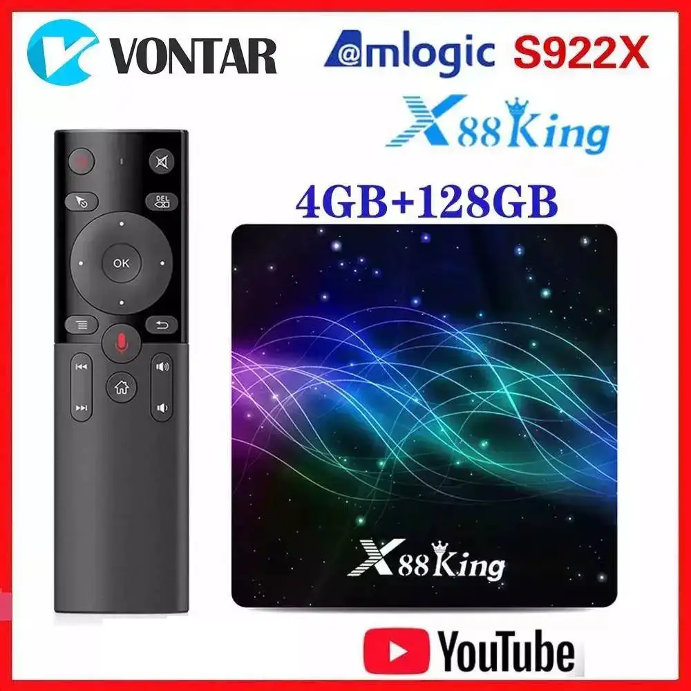 ТВ приставка Amlogic S922X Android 9 0 4 + 128 ГБ Wi Fi BT 1000|ТВ-приставки и медиаплееры| |