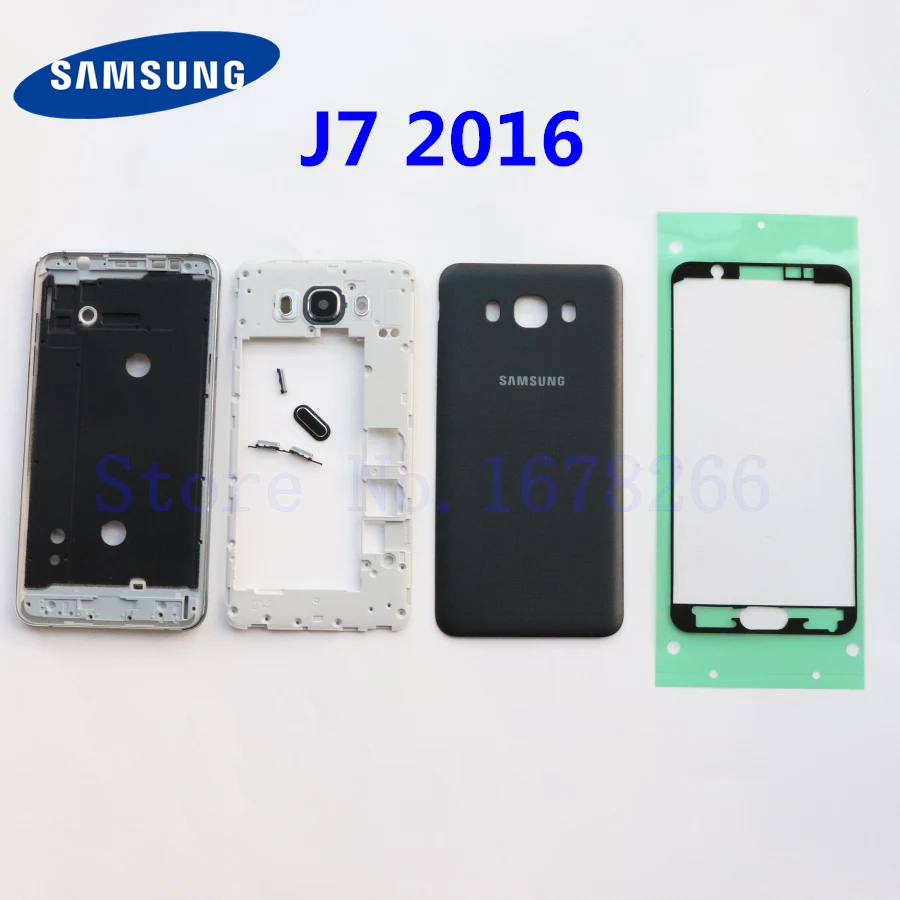Чехол для SAMSUNG Galaxy J7 2016 J710 J710F J710FN SM полный корпус средняя рамка J5 задняя крышка