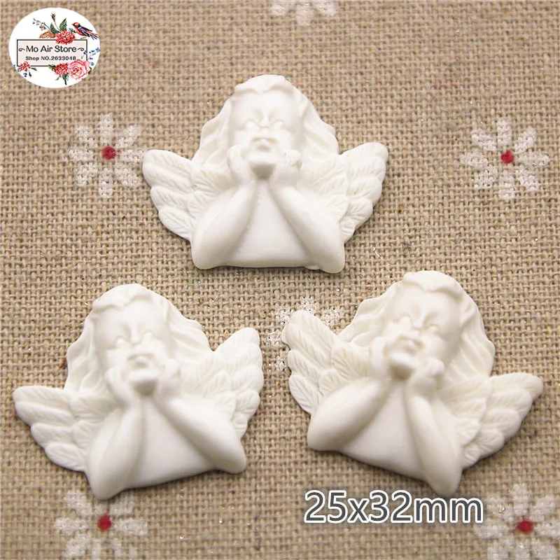 10cs kawaii Белый апид камея миниатюрный кабошон с плоским основанием самодельное