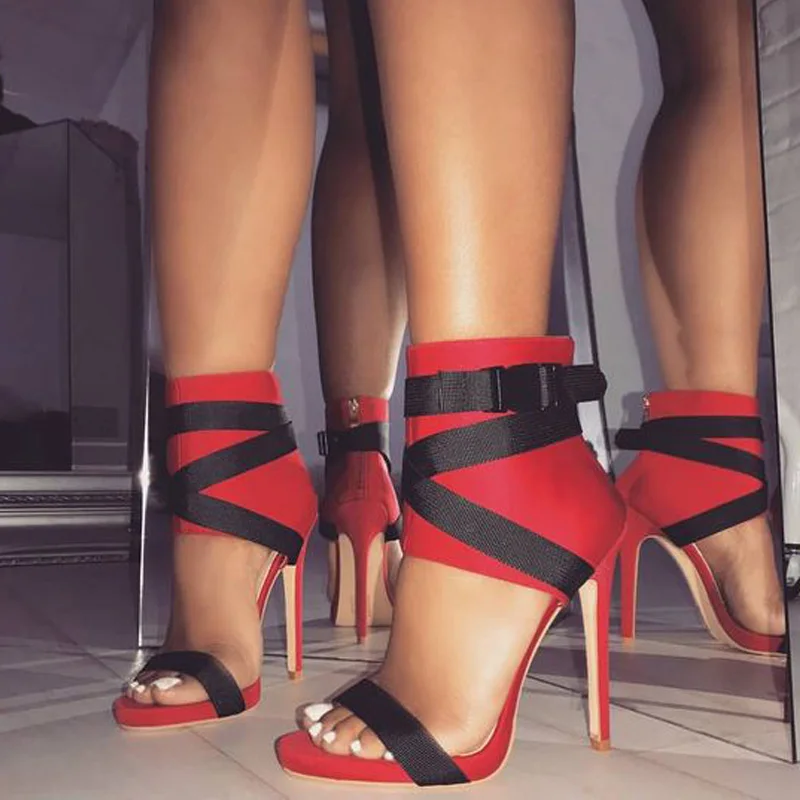 

Women Sandals Luxury Party Elegant Wedding Heels Sexy Pumps Women Comfortable Non-slip Sandals 11.5cm Shoes big size