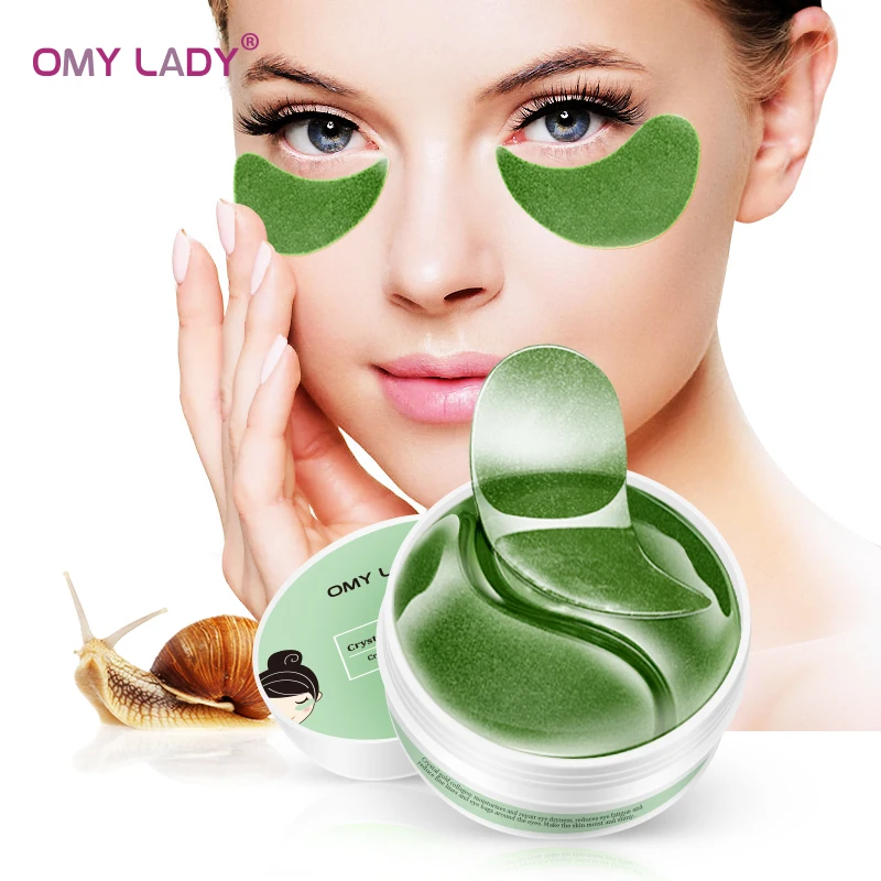 OMY LADY  60PCS Seaweed Extract Eye Patch Mask Collagen  Against Wrinkles Dark Circles Care Eyes Bags Pads Ageless Hydrogel