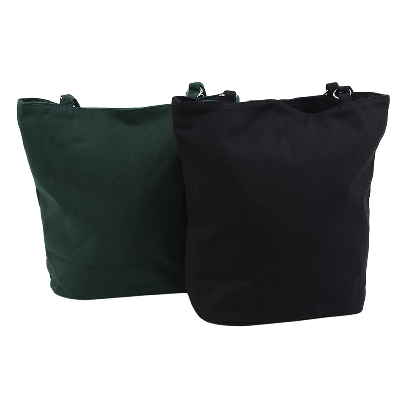 

2020 New Fashion Korea Simple Canvas Bag Spring And Autumn The Original Bucket Bag Ladies Handbag Girls Shoulder Bucket Bag