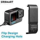 Откидная Крышка батарейного отсека для GoPro Hero 10 9, черная Съемная Крышка батарейного отсека, чехол для зарядки, аксессуары для Go Pro 10 9