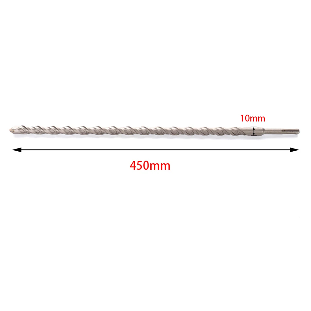 

1pc 450mm Electric Hammer Drill Bits with carbide spindle 10mm Tungsten Steel Alloy SDS Plus for Masonry Concrete Rock Stone