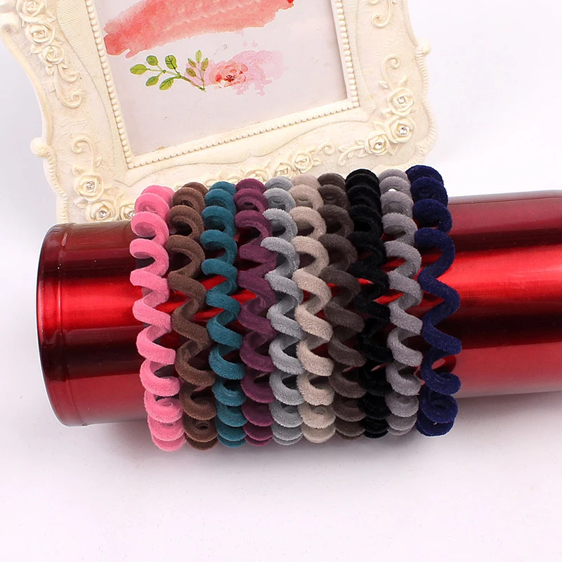 1 шт. фланелевый тканевый телефонный провод волосы спиральные эластичные резинки