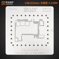 amaoe middle layer frame reballing stencil platform for xiaomi 11ultra 11 ultra 9 pro 9protin planting square hole steel mesh