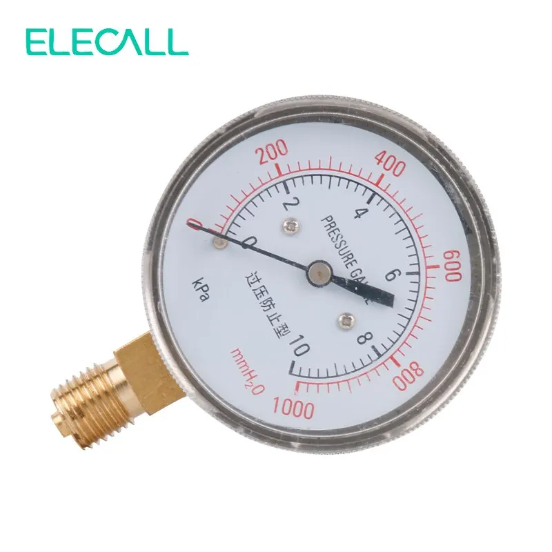 ELECALL Новый YE 60 12 кПа ~ воздушный мембранный манометр фосфорная бронзовая пленка