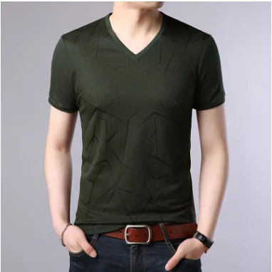 

Men's cotton fashion casual short-sleeved T-shirt 2811