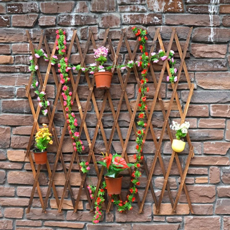 Расширяющийся деревянный садовый настенный забор панель для растений подъемная