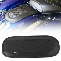 motorcycle parts drag black flame stitch leather rear fender bib leather pad for harley touring 2008 2018