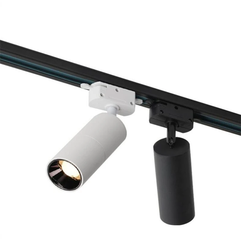 COB 10W 15W Led трек свет алюминиевые потолочные рельсы освещение точечный рельс