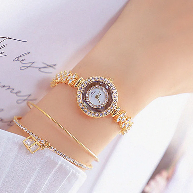 Женские часы из розового золота Простые Модные женские наручные роскошные с