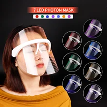 7 Colors LED Light Therapy Face Mask Photon Instrument Anti-aging Anti Acne Wrinkle Removal Skin Tighten Beatuy SPA Treatment