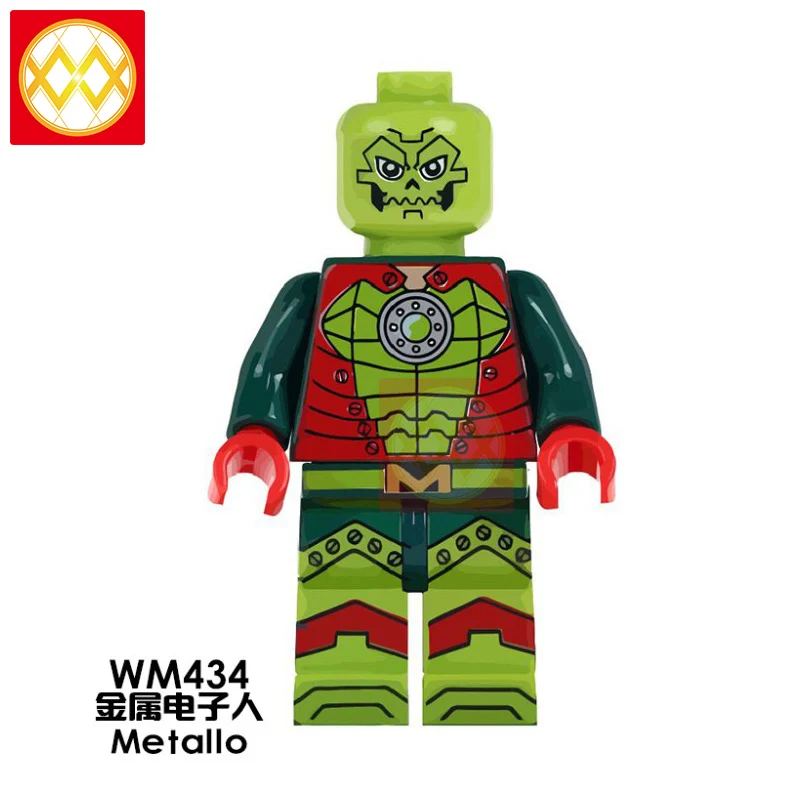 WM434 Hello Boy Ghost мотоциклист Гидра строительные блоки Surfur Firestorm Robocop Blade Supervillians красные игрушки в форме черепа детские подарки - Цвет: WM434