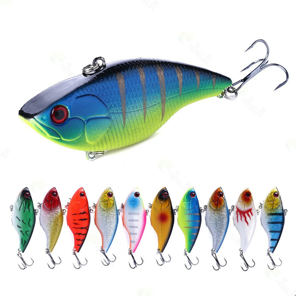 

1PCS VIB Hard Bait Fishing Lure 7cm 18g Sinking Long Shot Rattling Crankabit Wobbler Isca Artificial Pesca For Bass Pike Tackle