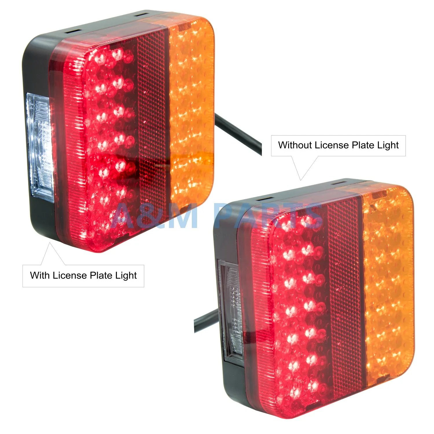 1 пара светодиодный светильник для лодок комбинированный трейлер с номерным