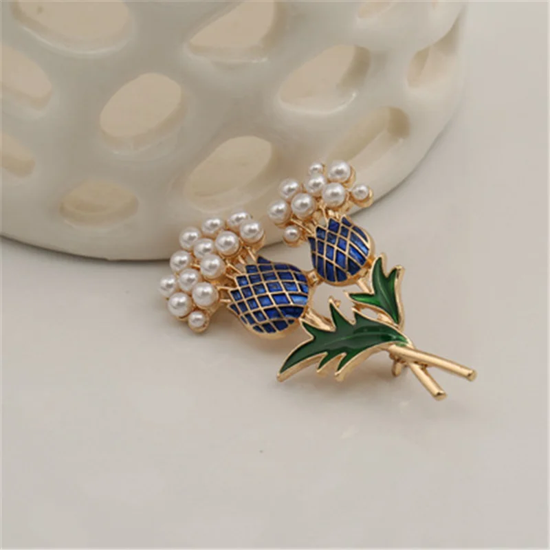 Новинка брошь в виде подсолнечника с ананасовым деревом и глазурью