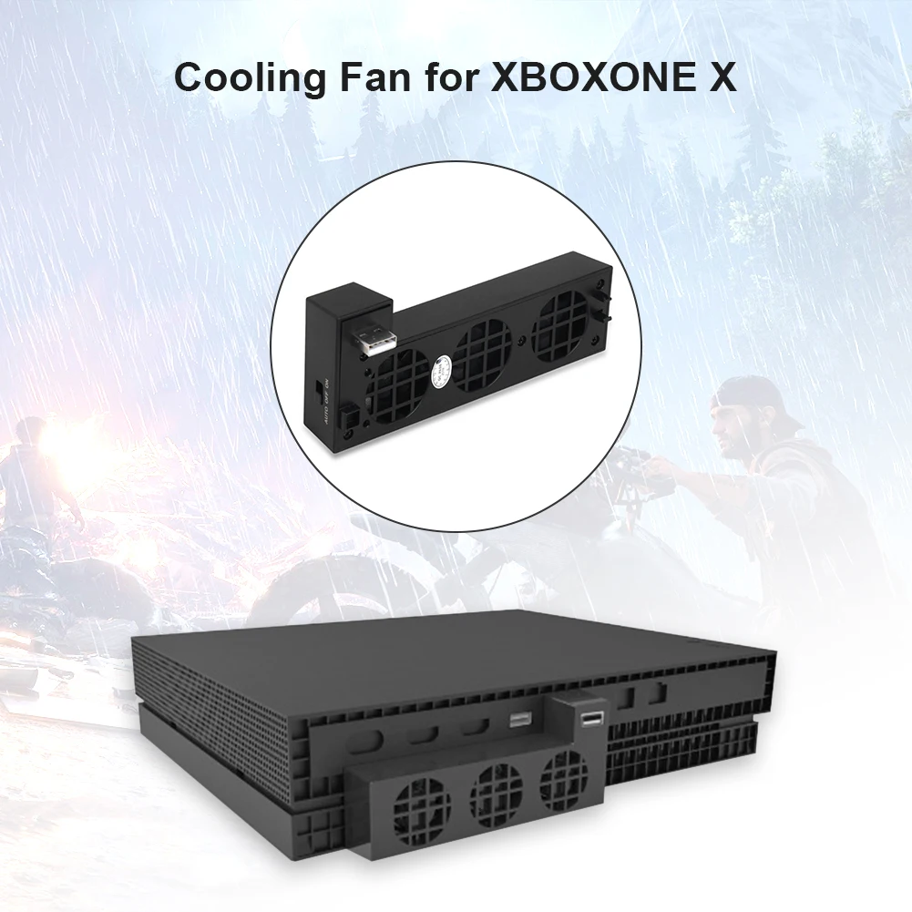 DC 5V ABS Портативный USB вентилятор охлаждения для Xbox One X Slim консоли внешний 3