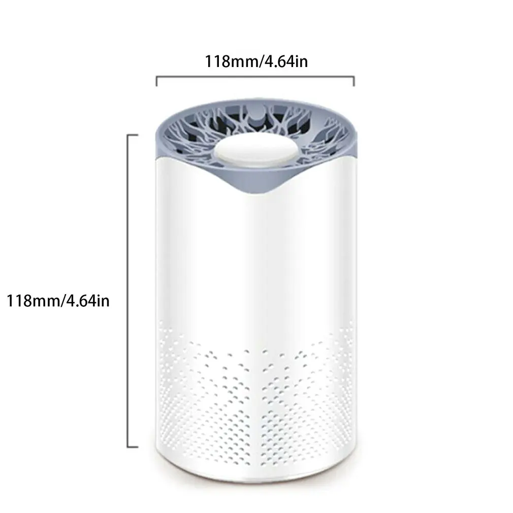 Портативный светодиодный уф стерилизация 4 Слои фильтр Воздухоочистители Usb