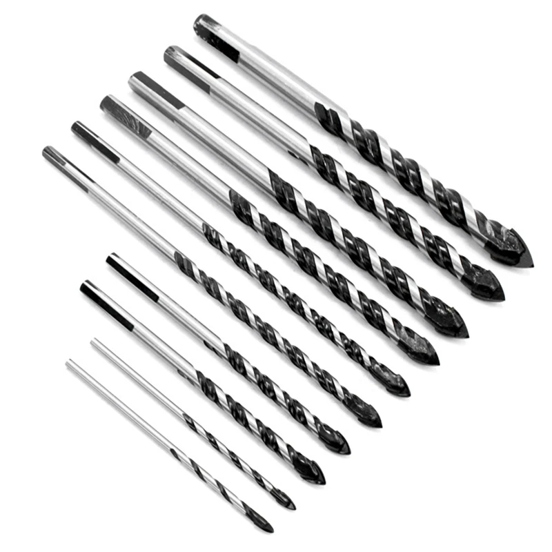 10 шт. сверла для кирпичной кладки набор сверл плитки сверло стекла и Бетона