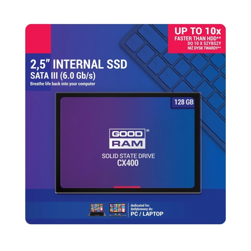 Твердотельный накопитель Goodram CX400 SSDPR 128 SSD 2.5&quot 128GB SATA III|Внутренние твердотельные