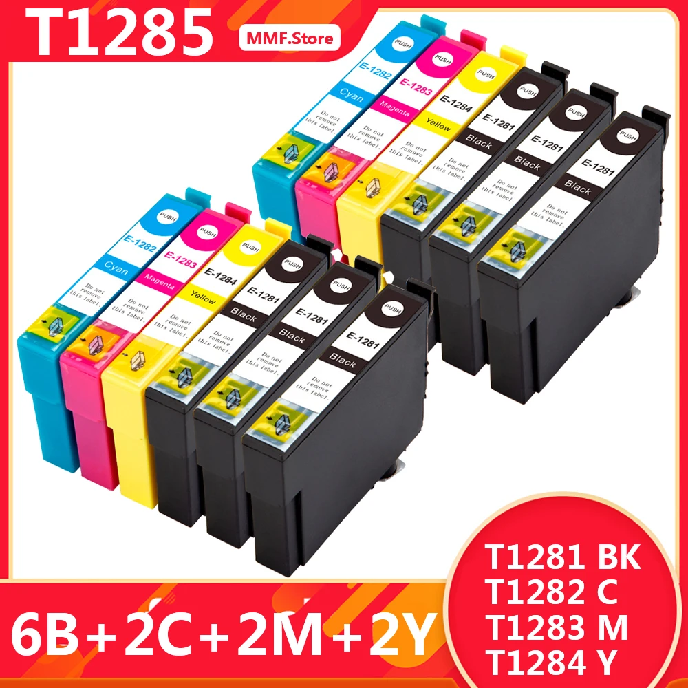 Картриджи для принтера Epson 128XL T1281 T1282 T1283 T1284 SX125 SX130 SX230 SX235W SX420W SX425W SX435W BX305F |