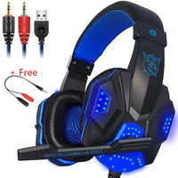 pc780 gaming headset earphone wired gamer headphone stereo sound headsets with mic led light for computer pc ps4 gamer headset